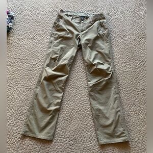 Marmot nylon mid rise tan outdoors pants